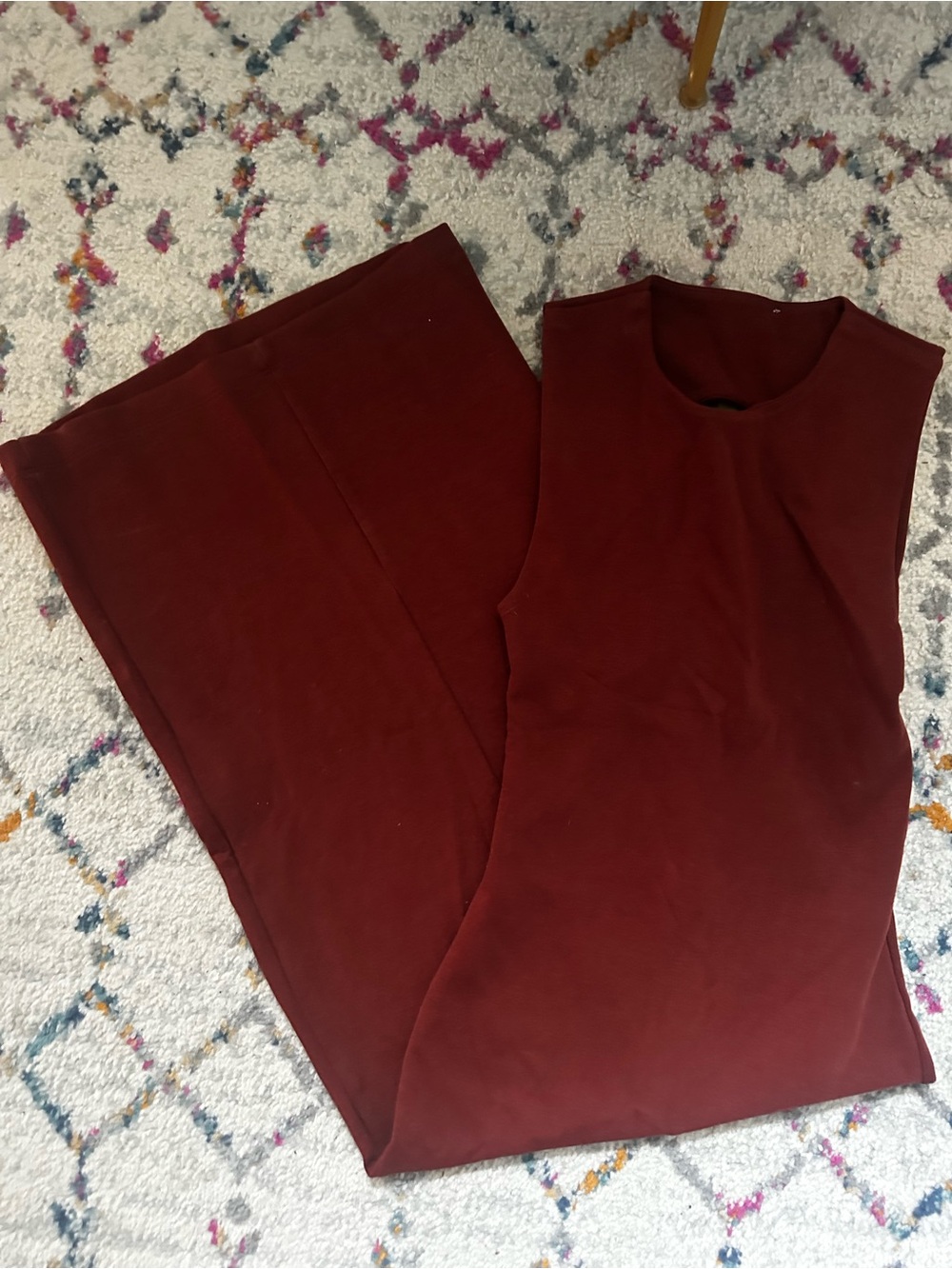 Zara Sleeveless Maxi Dress in Deep Wine